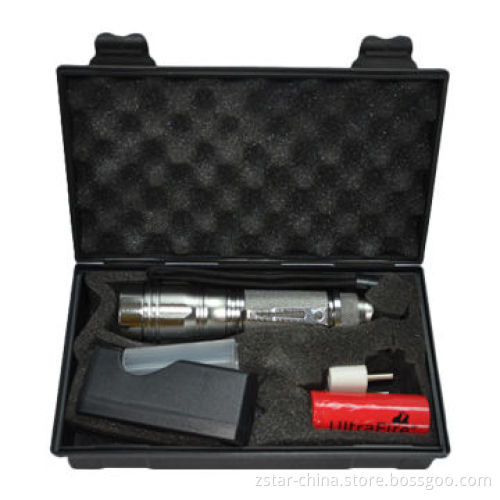 Cree T6 1,200lm Lumen Zoom Aluminum Flashlight Torch with 10W Power, Black and Silver Two Colors